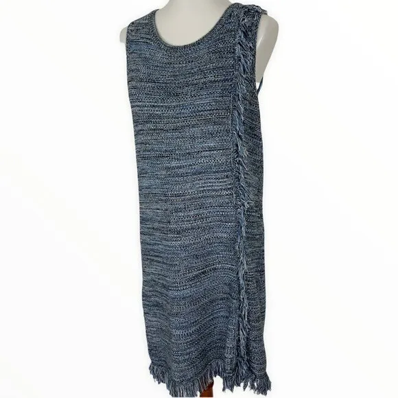 Anthropologie‎ Holding Horses Knit Dress Small Blue Sleeveless Midi - Image 5
