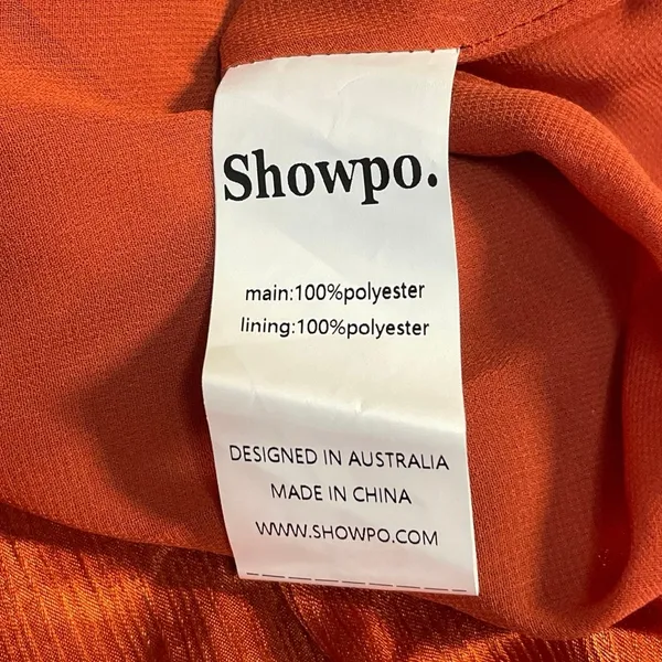NEW Showpo Emmalyn Burnt Orange Strappy Halter Fit & Flare Maxi Dress Size 4 - Image 6