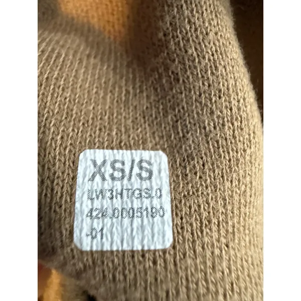 Lululemon Scuba Oversized Funnel Neck‎ Full Zip Jacket XS/S Tan Distressed - Image 7