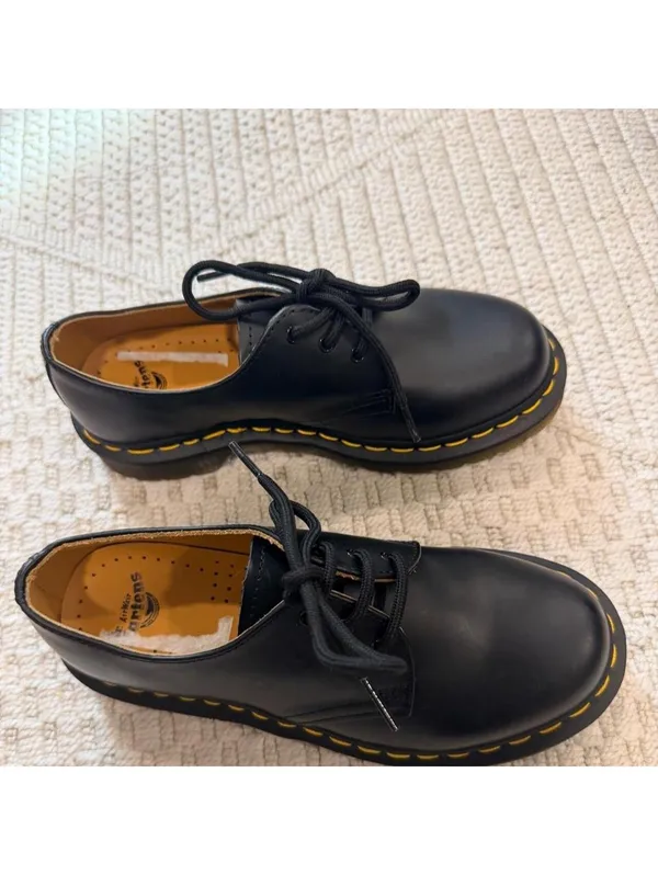Dr. Martens 1461 Bex Smooth Leather Platform Shoes - Image 2