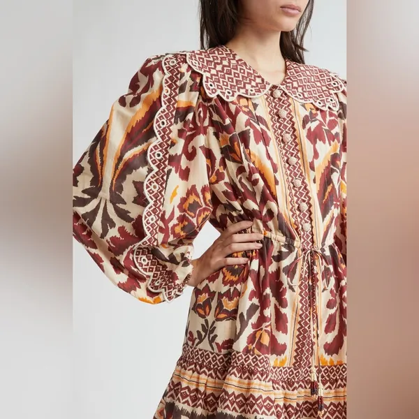 Farm Rio Long Sleeve Button Front Minidress, Small, $260 - Image 4