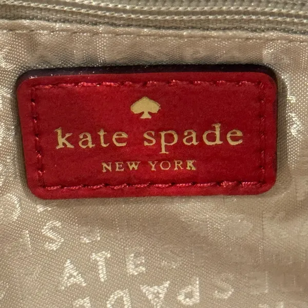 Kate Spade Knightsbridge Red Croc Patent Leather Bow Chain Shoulder Clutch - Image 8