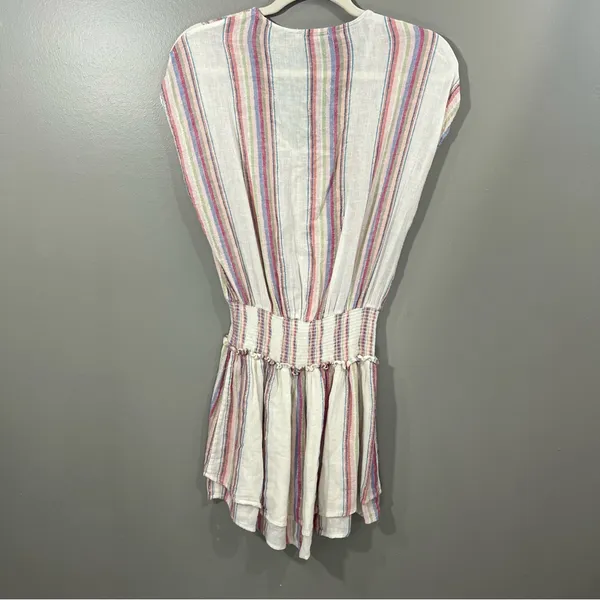 Rails Lucca Havana Stripe linen mini Dress size XS - Image 6