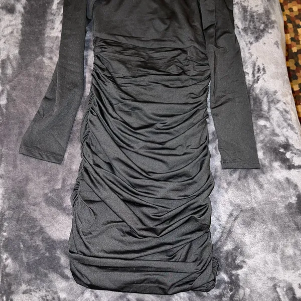 Princess Polly Santanna Mini Dress in Black Size 2 New with tag - Image 12