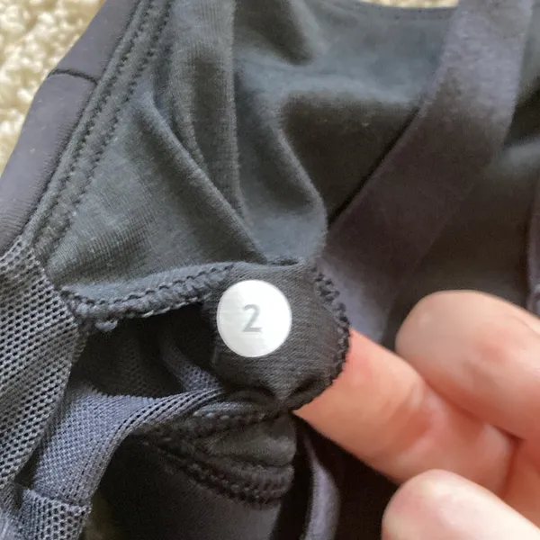 LULULEMON Both Ways Sports Bra Black Size 2 Medium Support Run Train - Image 6