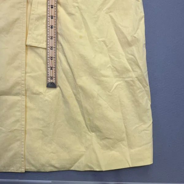 Madewell Yellow Cotton Blend Belted Trench Coat N0885 Womens‎ Size Small NWT - Image 3