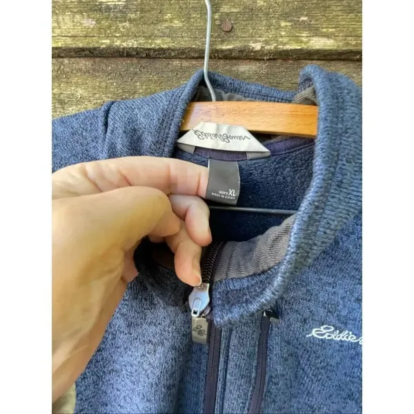 Eddie Bauer size XL 3/4 zip front fleece outdoors gorpcore hiking camping. - Image 7