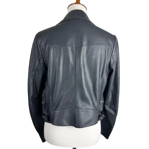 Rawtus Japanese Designer Goatskin Leather Moto Jacket Black 40 M - Image 2
