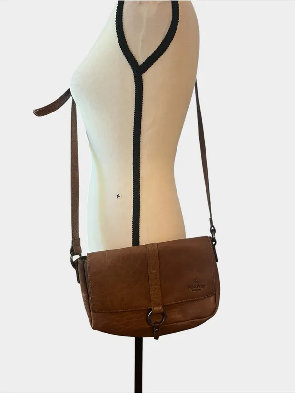 Wild West brown leather western crossbody - Image 2