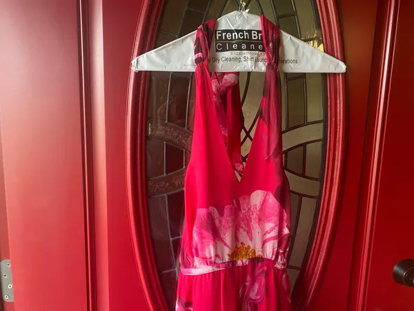 Jennifer Lopez Dress Floral Pink S - Image 3