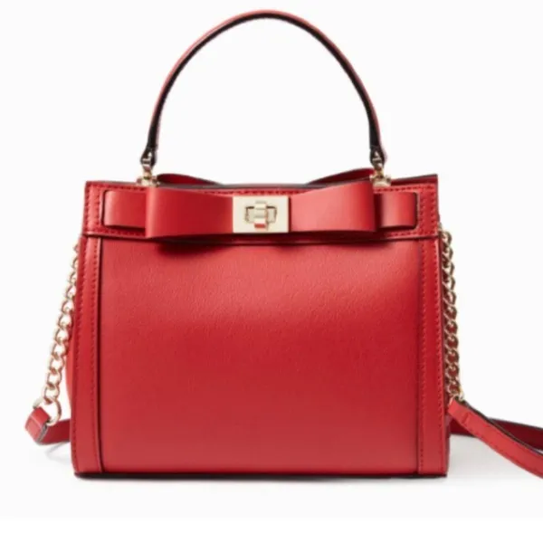 Authentic Kate Spade leather small kisslock 2 compartments Crosby /satchel - Image 4