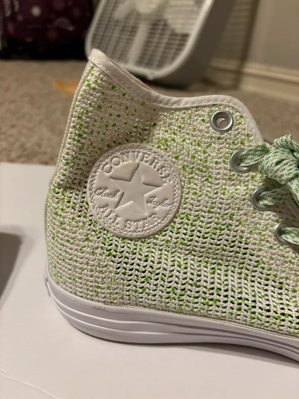 Converse Green And White Mesh - Image 2