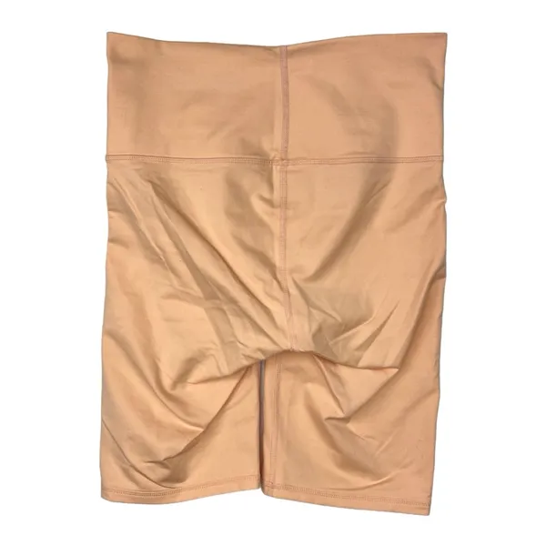 Terez Cream High Rise Wide Waistband High Rise Workout Athletic Bike Short Sz S - Image 2