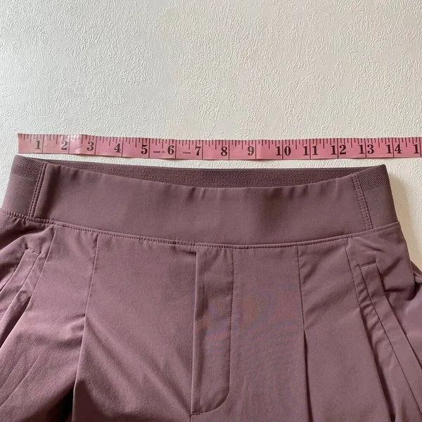 Athleta Wide Leg Pants Size 4 Mauve High Rise Travel Work Chic - Image 5