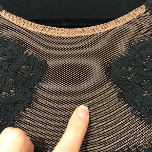 For Love & Lemons Black Lace Bodycon Ilusion Dress Womens XS Cocktail Mini - Image 6