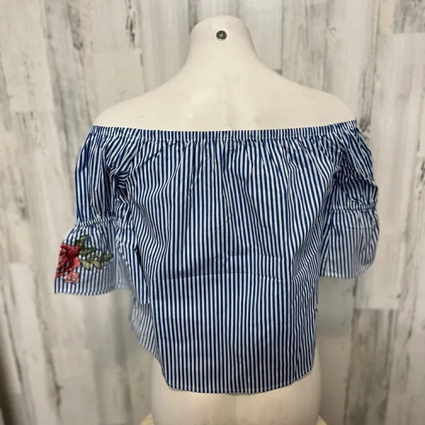 Stripped blouse Blue - Image 5