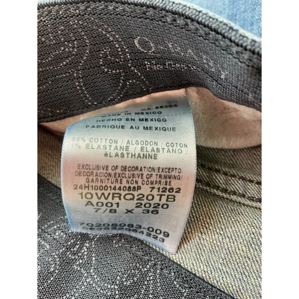 Wrangler Q-Baby Ultimate Riding Jeans Blue Bootcut Mid Rise 7/8x36 Womens - Image 5