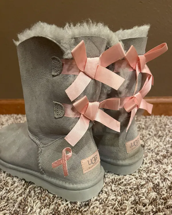 UGG Shiny Bailey Bow Boots - Breast Cancer Awareness Edition - Image 6
