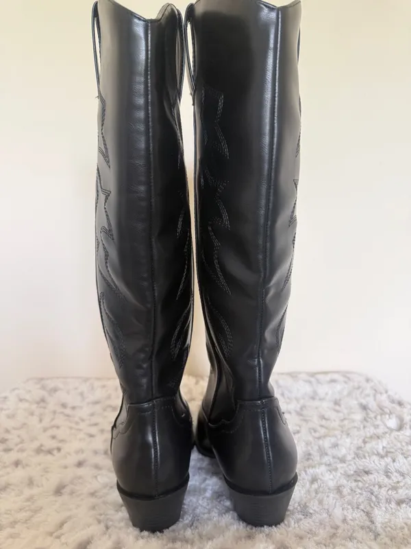 Soda Zahara - NWOB Women Western Knee-High Boot with Low Heel - Image 3