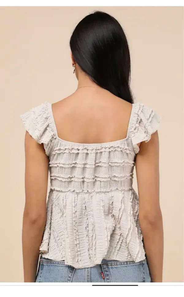 Lulus Ruffle Top - Image 2