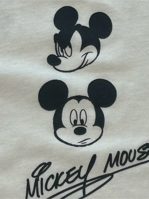 Disney Mickey & Minnie Mouse Graphic T Shirt Womens Size Small White Short Sleev - Image 6