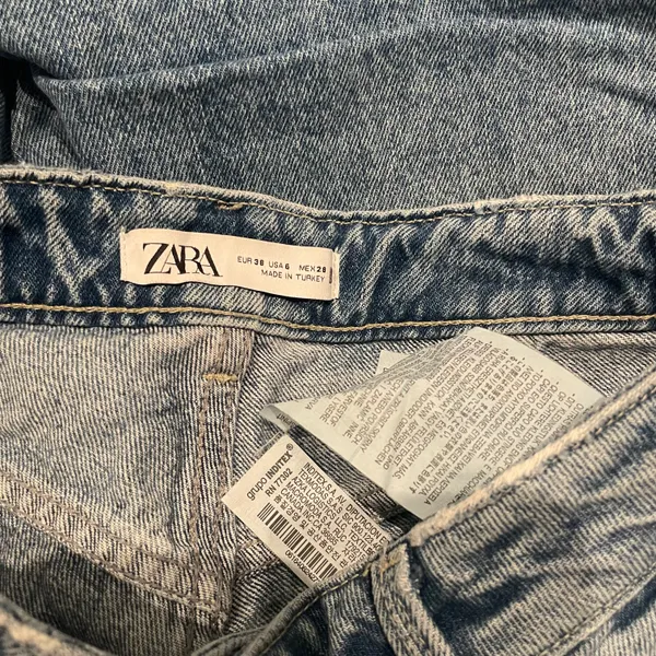 ZARA high waisted straight leg jeans - Image 4
