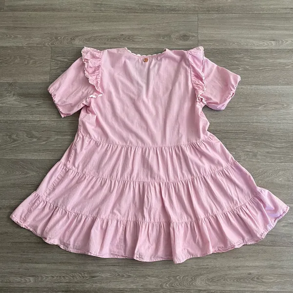 Simply Southern pink ruffle baby doll dress - large - Image 3