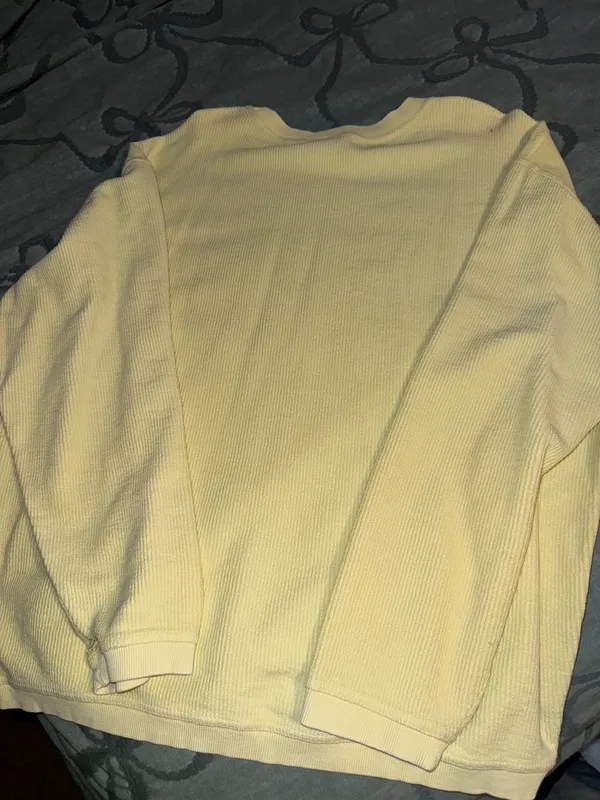 Seaside The Style Ribbed Yellow Crewneck - Image 3
