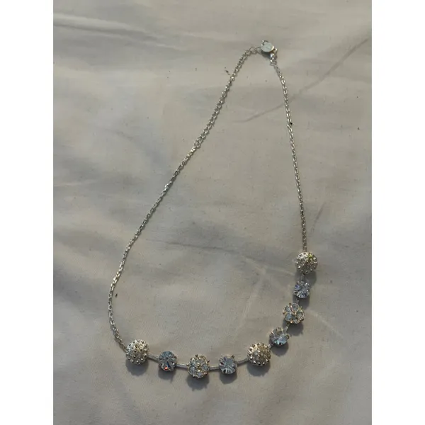 Icing‎ Rhinestone Silver Tone Chain Necklace Elegant Fashion Jewelry - Image 6