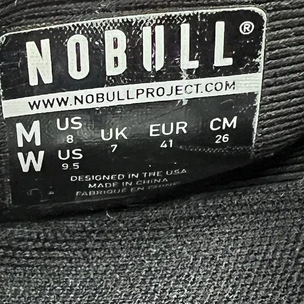 NOBULL Black Running Training Shoes Lace Up Athletic Sneakers unisex women 9.5 - Image 8