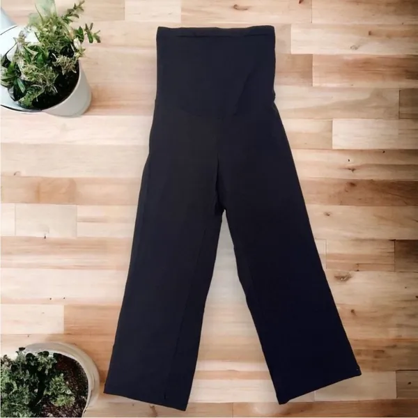 Motherhood Maternity | Black Capri Pants Stretch‎ Comfort Waistband Size Small - Image 2