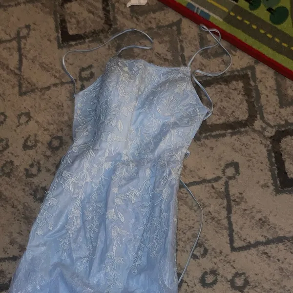 Lavetir blue tulle and lace dress sz.S - Image 7