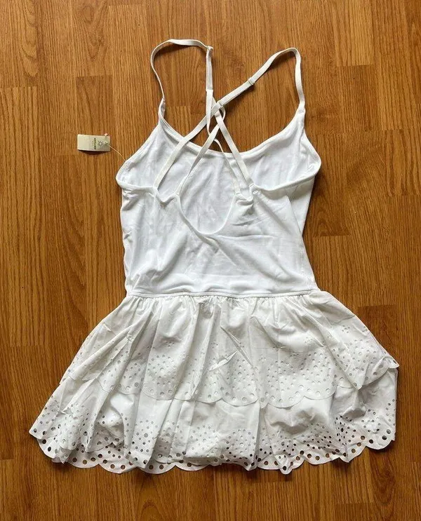 Aerie Offline Real Me Eyelet Lace Mini Skort Exercise Dress Size Small - Image 7