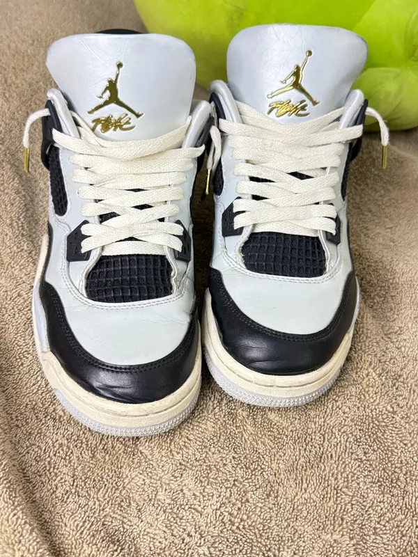 Nike Air Jordan 4 Retro Platinum Gold Mens Size 6.5 - Image 2