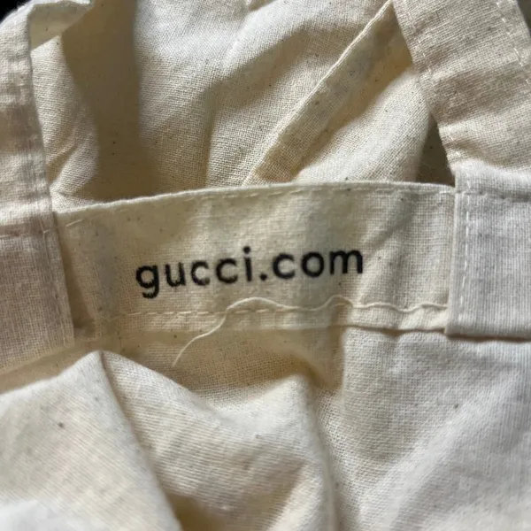 Gucci Cream lightweight Cloth tote bag with handles - Image 3
