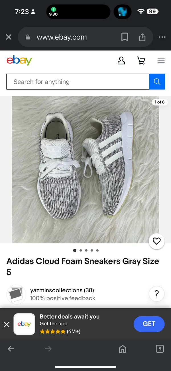 Adidas Cloud Foam Size 5 - Image 11