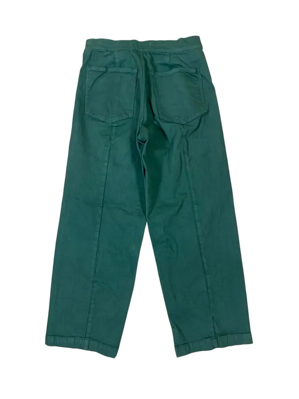 Madewell Emmett Wide Leg Crop Green High Rise Pants Casual Utility 28 - Image 3