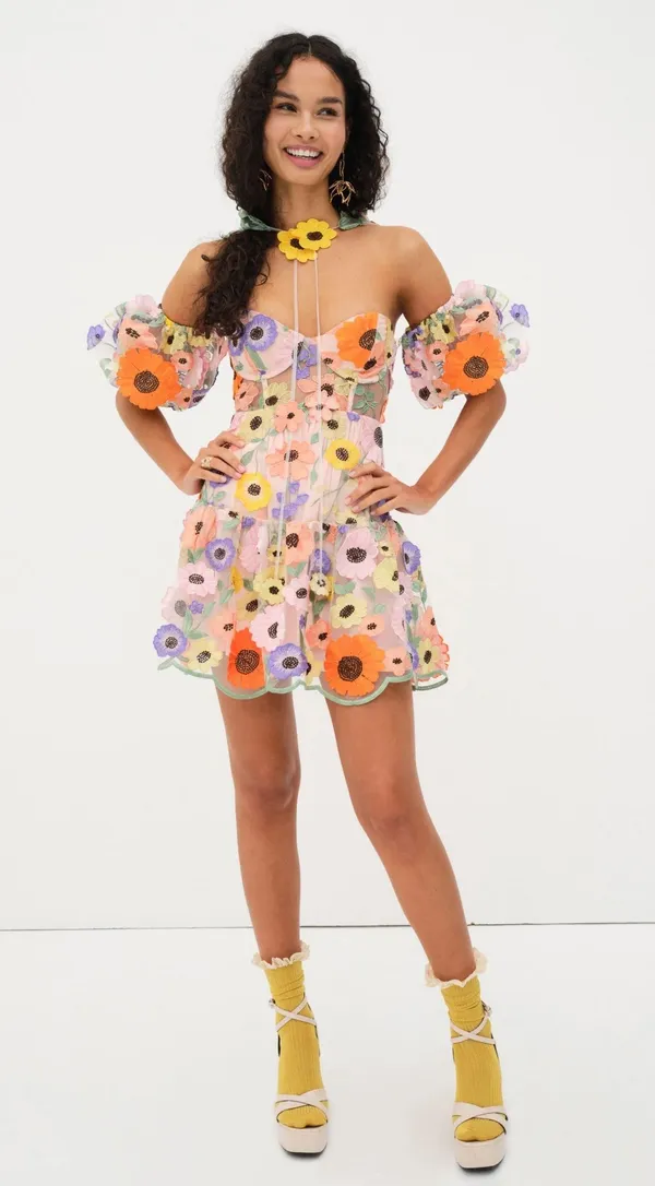 For Love & Lemons Prato Mini Dress - Image 2