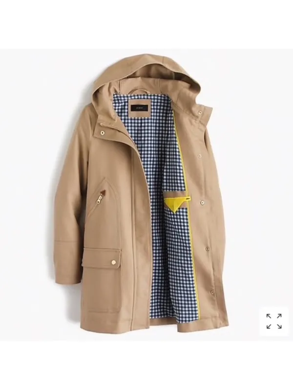 J Crew Trench Chateau Trench Coat - Image 3