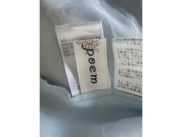 Light Blue Rose Floral Velvet Ruffle Japanese Vintage Formal Coquette Dress - Image 8