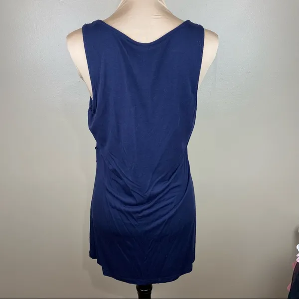Kische black sleeveless tunic, size XL, sequins Blue - Image 4