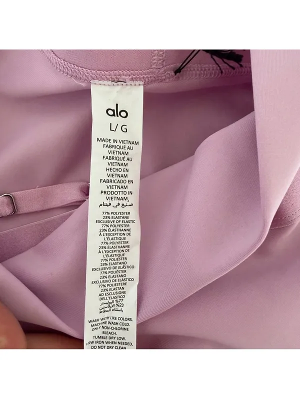 Alo Yoga Airlift Extreme High Waist All Nighter Legging Sugarplum Pink Sz Large - Image 7