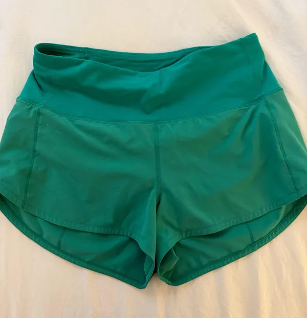 Green Lululemon Speed Up Shorts 2.5" - Image 2