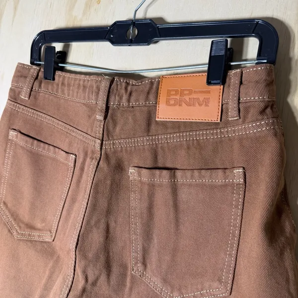 Princess Polly Brown‎ Twill High Rise Workwear Shorts Women’s Size 6 Casual - Image 7