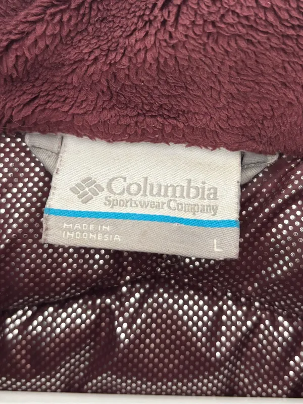 Columbia Long Line Maroon Puffer Hooded Winter Jacket Outdoor Insulated - Image 6