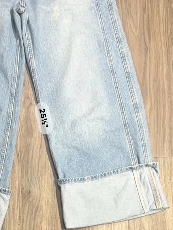 We The Free Light Blue High-Rise Wide Leg Jeans - Image 8