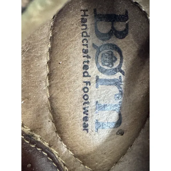 Børn Born Melissa Women's Brown Leather Oxford Shoes Size 9.5 Lace-Up Comfort - Image 6