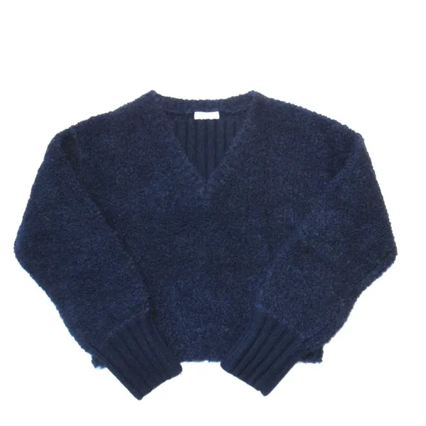 NWT Alexa Chung for Madewell Bobbie Sweater in Navy Blue Alpaca Boucle M - Image 6