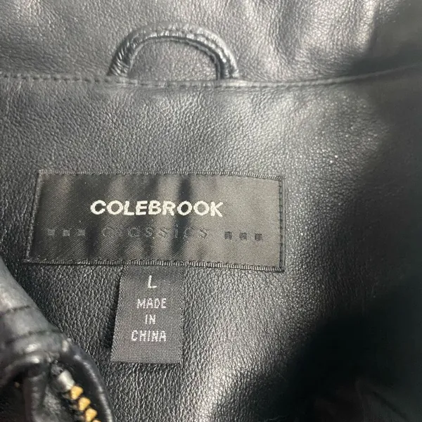 COLEBROOK Women’s Black Soft Leather Jacket Size Large - Image 8