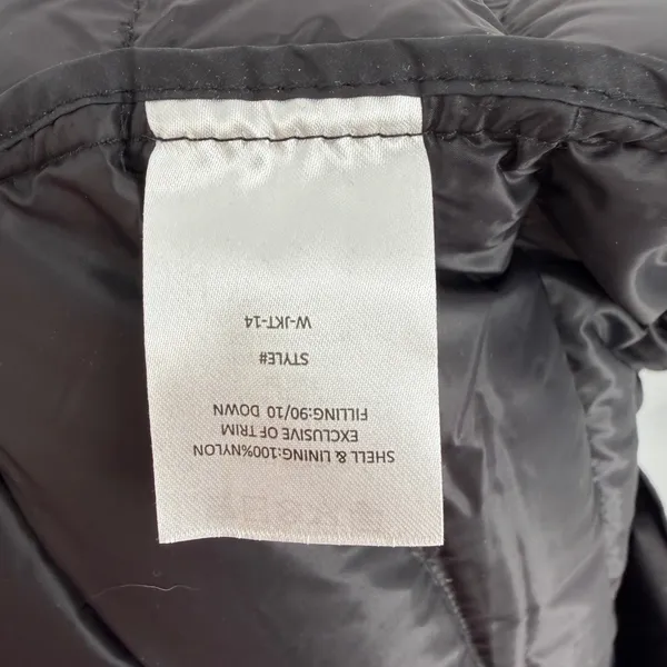 Quince W-JKT-14‎ Womens Black Down Filled Long Puffer Hooded Jacket Size S - Image 4